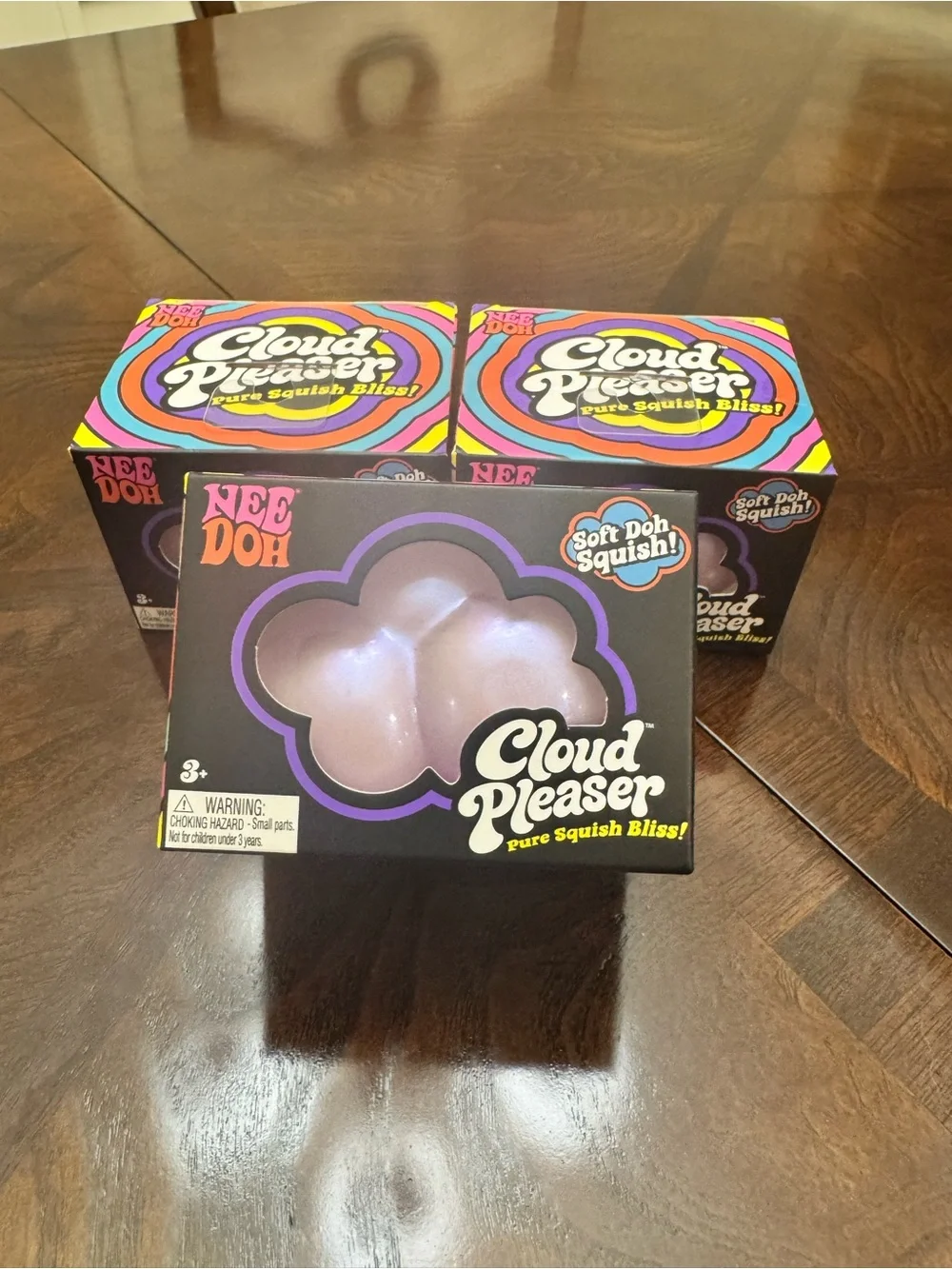 NEW Authentic Needoh Cloud Pleaser Soft Doh Squish Toy - Purple- 2 available